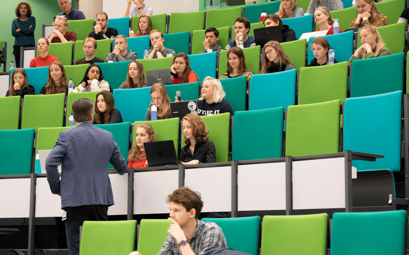 Students in a lecture hall