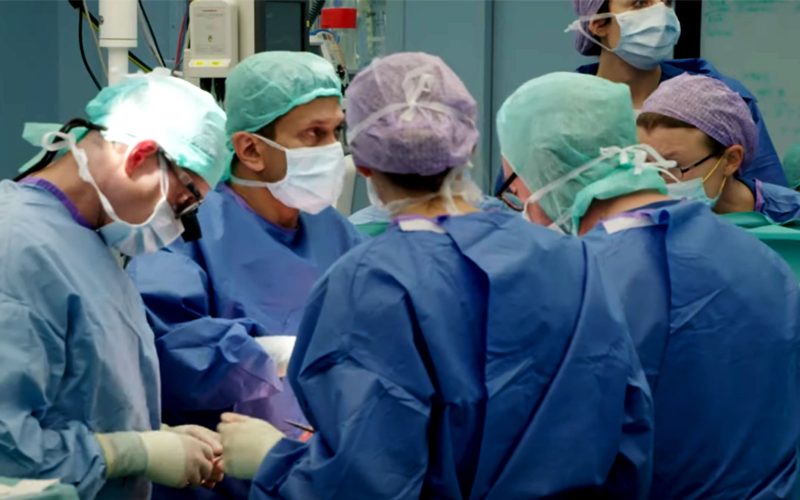 Surgeons in operation room