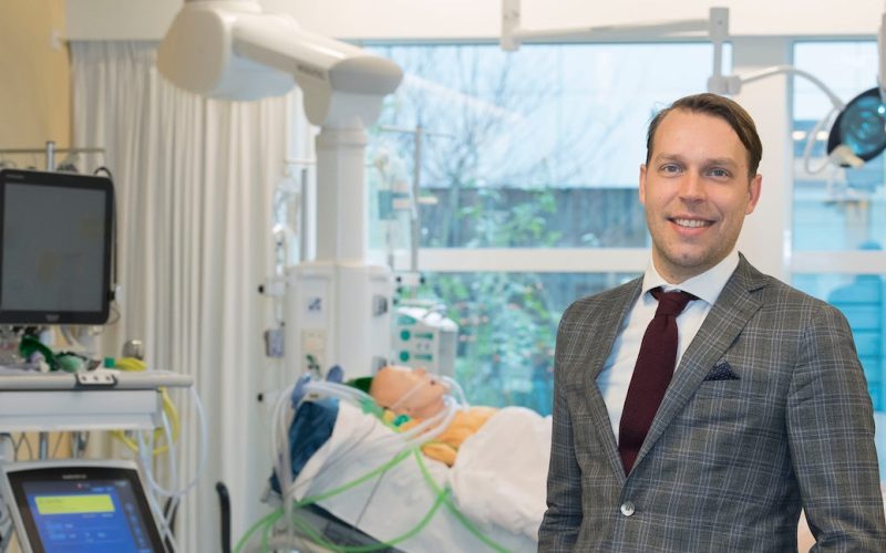 Photo of Bart Timmermans at the hospital