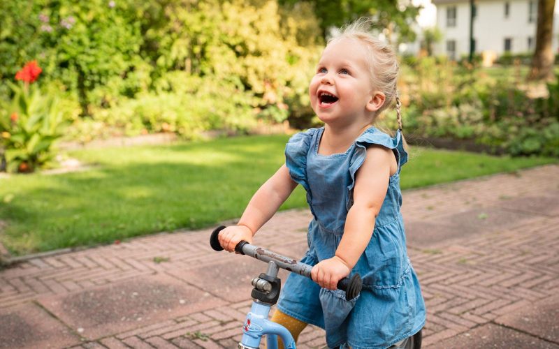 Child on bike