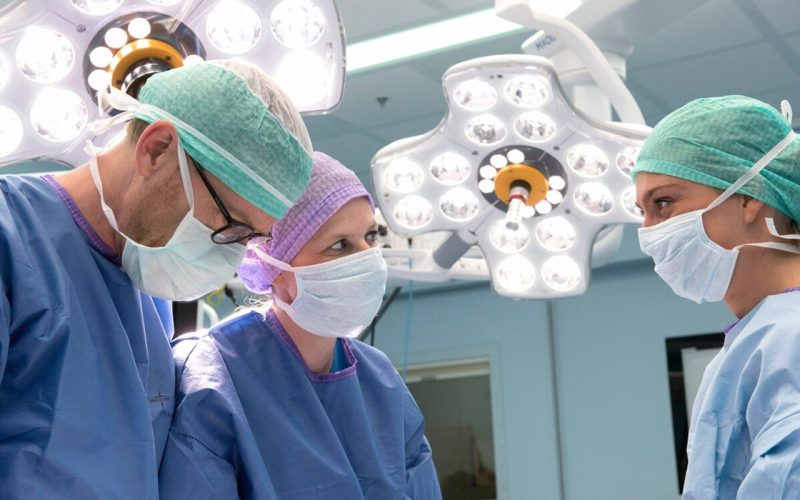 Surgeons in operation room