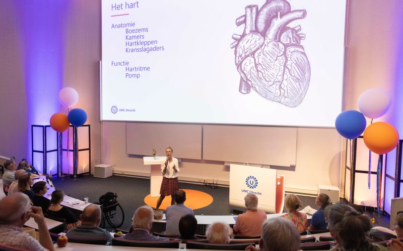 Speaker at the patients day