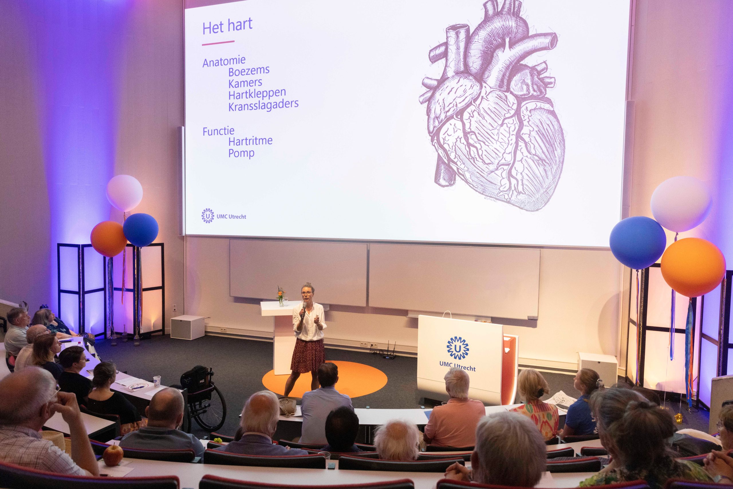 Speaker at the patients day