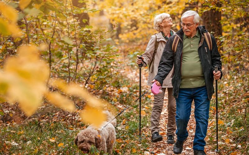 Older people walking