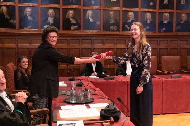 Picture of the promotion of Daphne Bakker