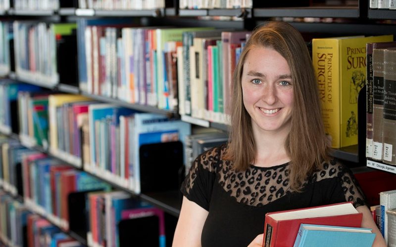 Picture of Sophie Bots in library