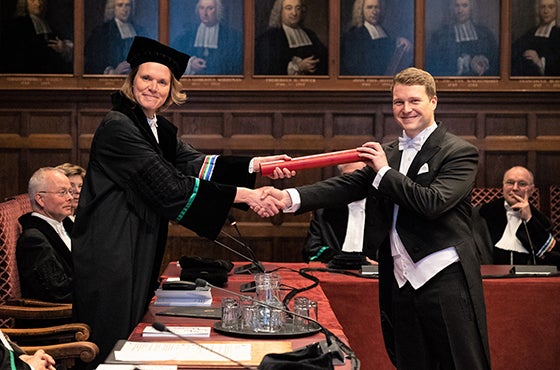 Picture of the promotion of Sjors van der Lans
