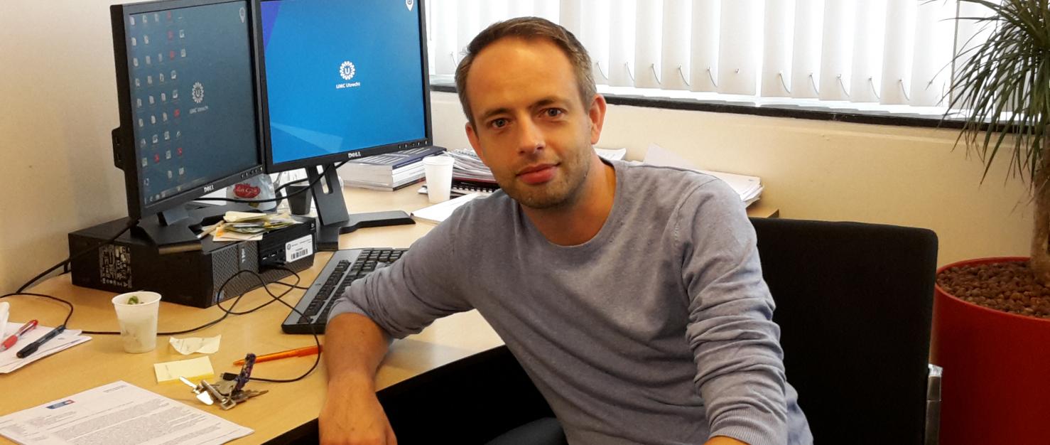 Victor Peperzak at his desk