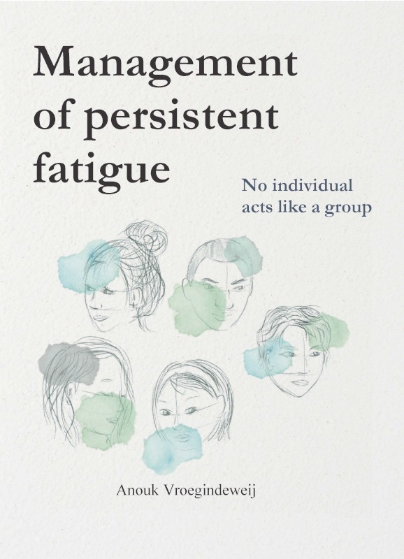 Cover of Anouk Vroegindewei's dissertation, with the title