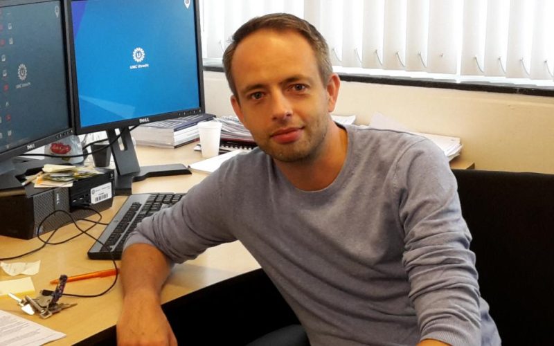 Victor Peperzak at his desk