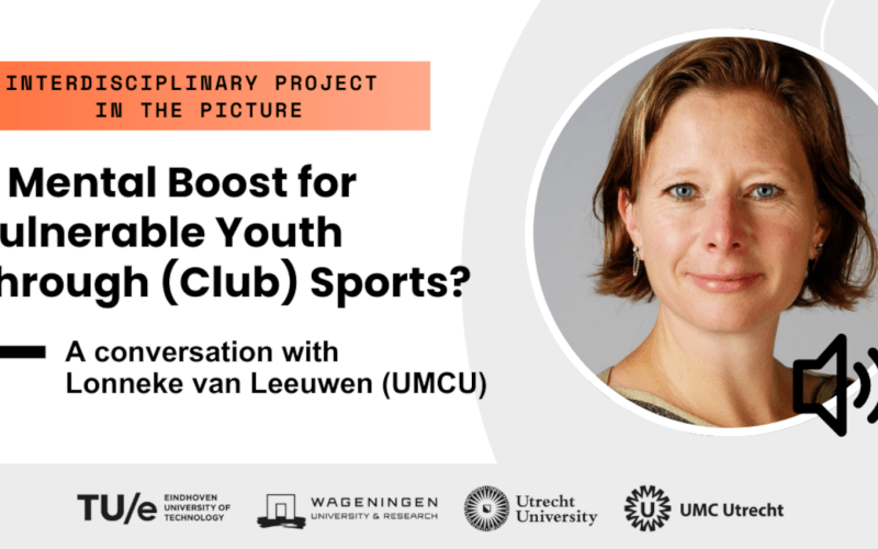 Banner for the project In the Picture, with a portrait of Lonneke van Leeuwen. Text: 