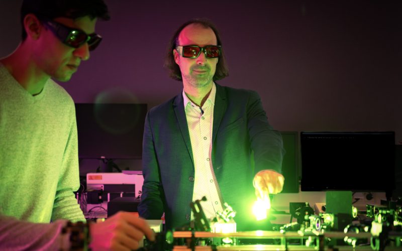 Riccardo Levato in his laboratory