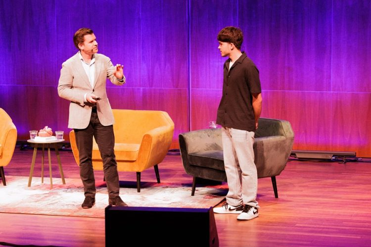 Neurosurgeon Tristan van Doormaal and his former patient Diego