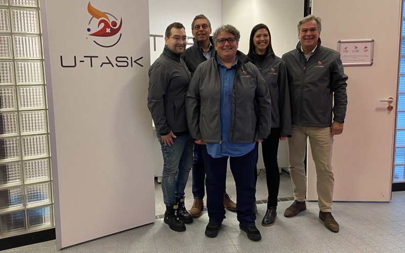 Group picture of the U-TASK team: John Timmermohr, Peter Hermans, Melissa Mitchell, Jolize Gerber, Leo van den Heuvel.